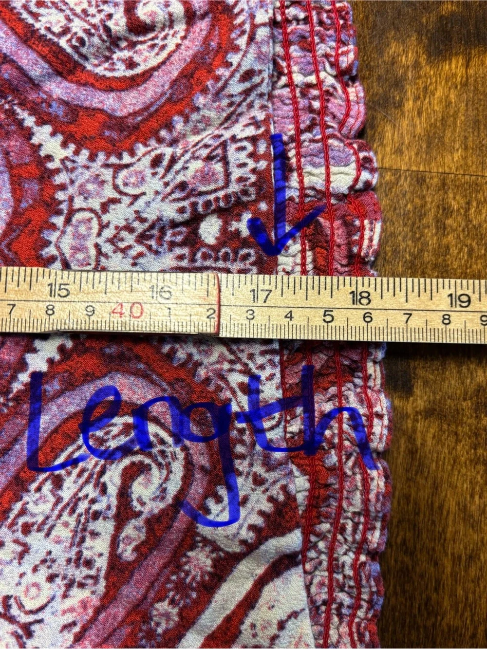Free People Paisley Boho Deep V Smocked Top S/M Long Sleeve